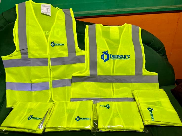 Reflective Safety Jacket — printing in Lagos